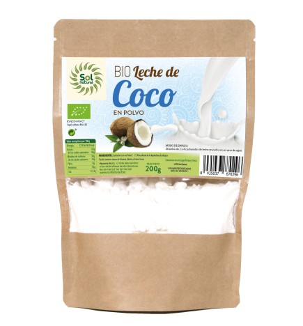 Leche De Coco En Polvo Bio 200 G Sol Natural