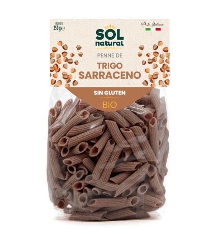 Penne De Trigo Sarraceno Sin Gluten Bio 250 G Sol Natural