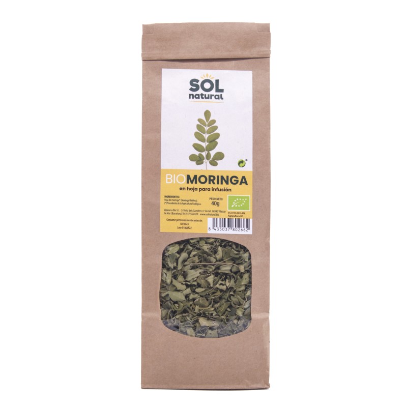 Moringa En Hoja Para Infusión Bio 40 G Sol Natural