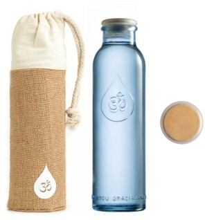 Mini Botella Om Water + Funda + Tapón De Corcho 500 Ml Om Water