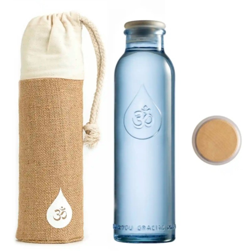 Mini Botella Om Water + Funda + Tapón De Corcho 500 Ml Om Water