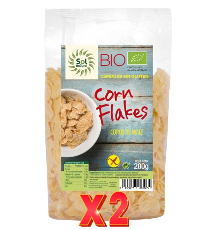 Pack de 2 unidades Corn Flakes Sin Gluten Bio 200 G Sol Natural