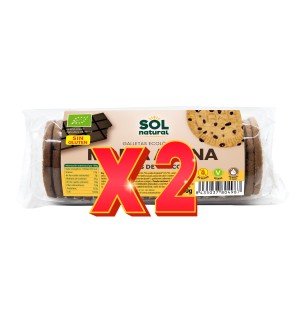 Pack de 2 unidades Marías Avena Sin Gluten Con Chips De Chocolate Bio 200 G Sol Natural