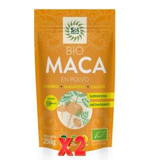 Pack de 2 unidades Maca En Polvo Bio 250 G Sol Natural