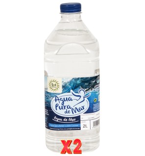 Pack de 2 unidades Agua De Mar Botella 2 L Sol Natural