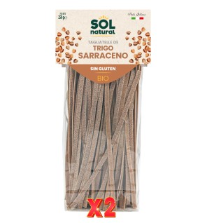 Pack de 2 unidades Tagliatelle De Trigo Sarraceno Sin Gluten Bio 250 G Sol Natural
