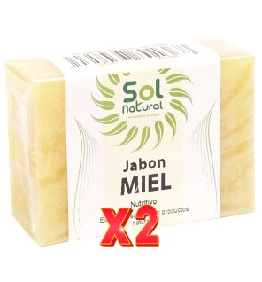 Pack de 2 unidades Jabon Natural Miel 100 G Sol Natural