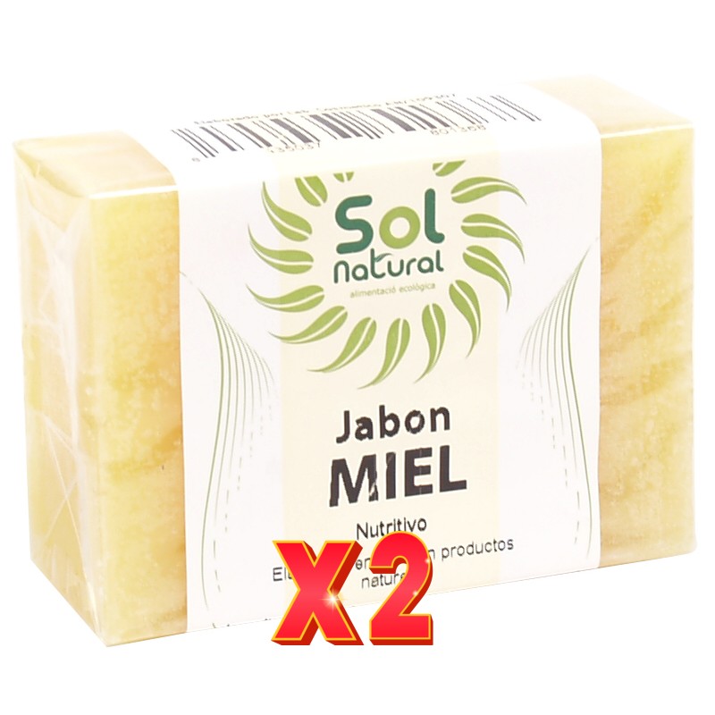 Pack de 2 unidades Jabon Natural Miel 100 G Sol Natural