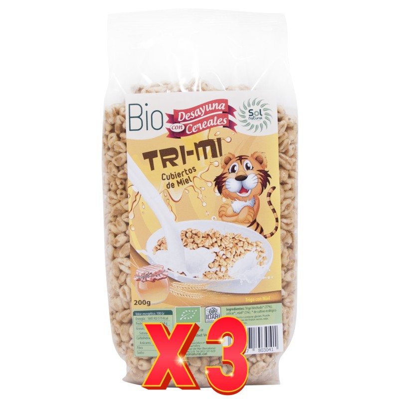 Pack 3 unidades Tri-Mi Con Miel Bio 200 G Sol Natural Pack 3 unidades Tri-Mi Con Miel Bio 200 G Sol Natural