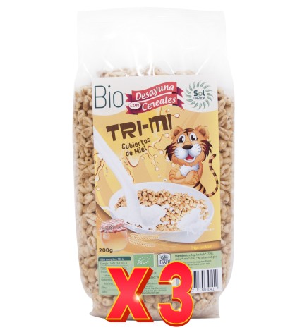 Pack 3 unidades Tri-Mi Con Miel Bio 200 G Sol Natural