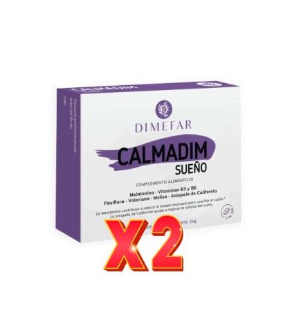 Pack de 2 unidades Calmadim Sueño Forte 30 comprimidos de Dimefar
