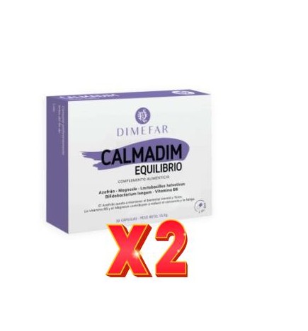 Pack de 2 unidades Calmadim Equilibrio 30 capsulas de Dimefar