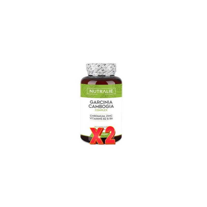Pack de 2 unidades Garcinia Cambogia+Cromo+Zinc Complex 90 Capsulas Nutralie