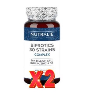 Pack de 2 unidades Probioticos 30 Cepas 60 Capsulas Nutralie