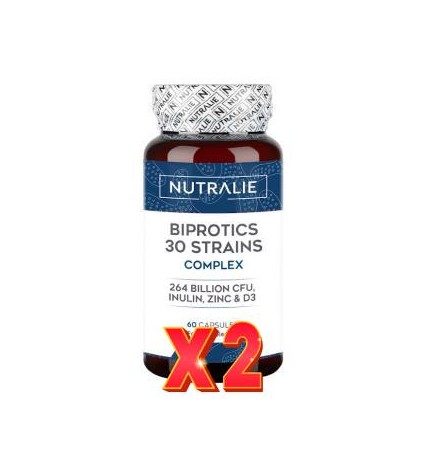 Pack de 2 unidades Probioticos 30 Cepas 60 Capsulas Nutralie
