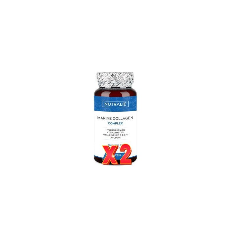 Pack de 2 unidades Colageno Marino+Ac.Hialur+Q10 60 Capsulas Nutralie