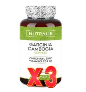 Pack de 3 unidades Garcinia Cambogia+Cromo+Zinc Complex 90 Capsulas Nutralie