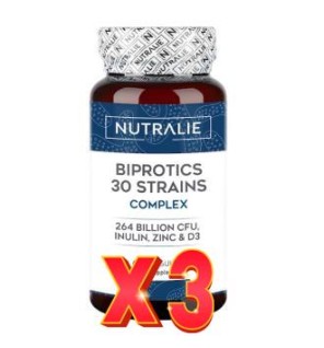 Pack de 3 unidades Probioticos 30 Cepas 60 Capsulas Nutralie