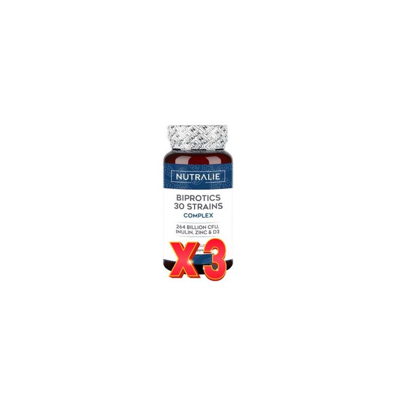 Pack de 3 unidades Probioticos 30 Cepas 60 Capsulas Nutralie Pack de 3 unidades Probioticos 30 Cepas 60 Capsulas Nutralie