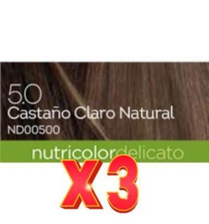 Pack de 2 unidades Tinte 5.00 Delicato Castaño Claro Nat.140Ml.Biokap