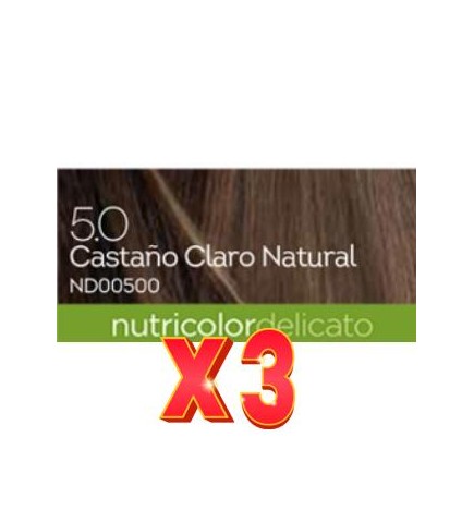Pack de 2 unidades Tinte 5.00 Delicato Castaño Claro Nat.140Ml.Biokap