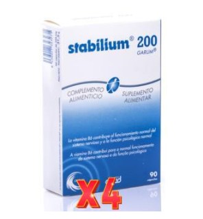 Pack 4 unidades Stabilium Stres 90 Capsulas Kiluva - Abad