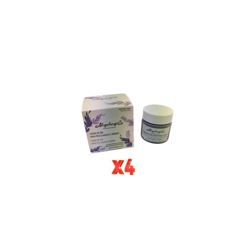Pack 4 unidades Crema De Dia Piel Grasa-Joven 50 Ml Algologie Pack 4 unidades Crema De Dia Piel Grasa-Joven 50 Ml Algologie