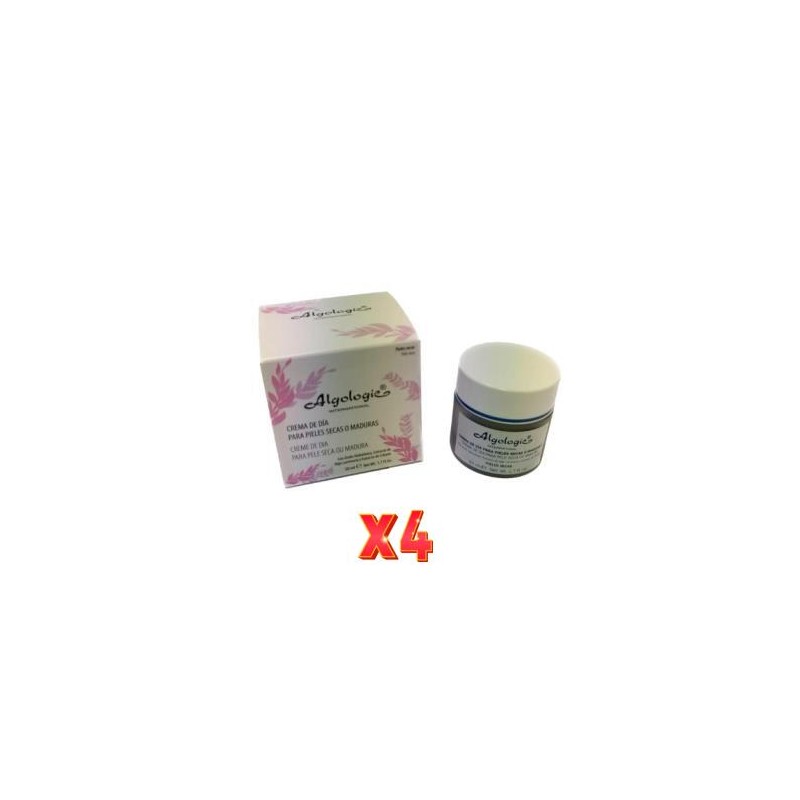 Pack 4 unidades Crema De Dia Piel Seca-Madura 50 Ml Algologie Pack 4 unidades Crema De Dia Piel Seca-Madura 50 Ml Algologie