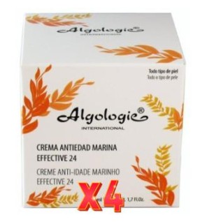 Pack 4 unidades Crema Efecto 24H Antiage Marine 50 Ml Algologie
