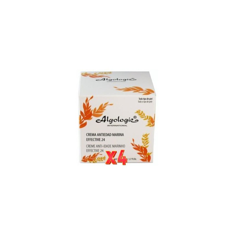 Pack 4 unidades Crema Efecto 24H Antiage Marine 50 Ml Algologie Pack 4 unidades Crema Efecto 24H Antiage Marine 50 Ml Algologie