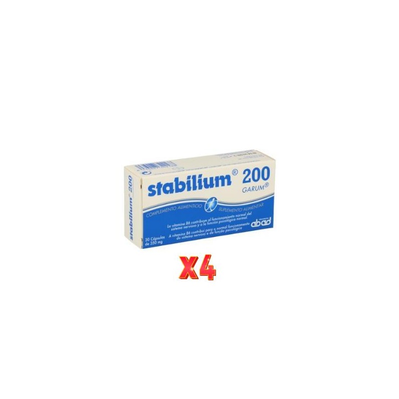 Pack 4 unidades Stabilium Stres 30 Capsulas Kiluva - Abad