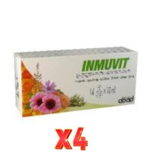 Pack 4 unidades Inmuvit - Panakibiotic 14 Viales Kiluva - Abad