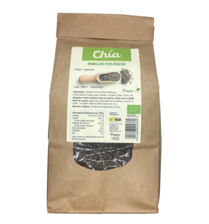 Semillas de chia bio 1 Kg Dream Foods