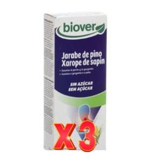 Pack de 3 unidades Jarabe de pino sin azucar 150ml Biover