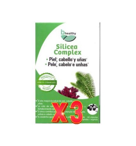 Pack de 3 unidades Silicea complex 45 capsulas bHealthy