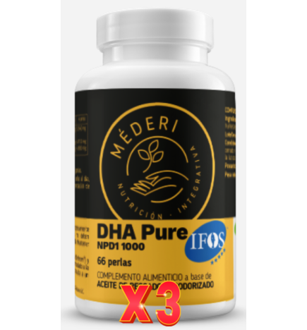 Pack de 3 unidades Dha Pure Npd1 1000 66Perlas Mederi Nutricion Integrativa