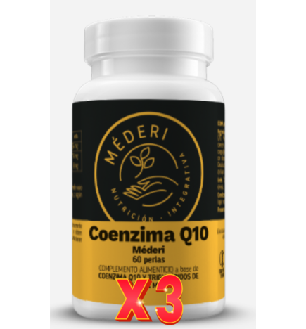 Pack de 3 unidades Coenzima Q10 60Cap. Mederi Nutricion Integrativa