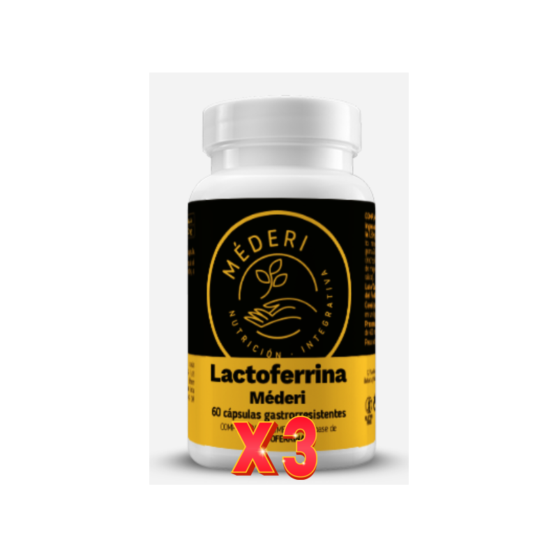 Pack de 3 unidades Lactoferrina 60 comprimidos Mederi Nutricion Integrativa Pack de 3 unidades Lactoferrina 60 comprimidos Mederi Nutricion Integrativa