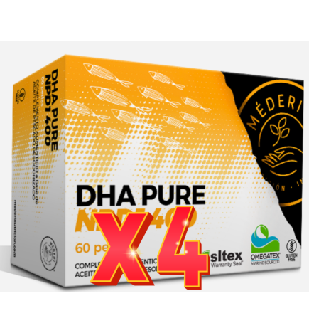 Pack de 4 unidades Dha Pure Npd1 400 60Perlas Mederi Nutricion Integrativa