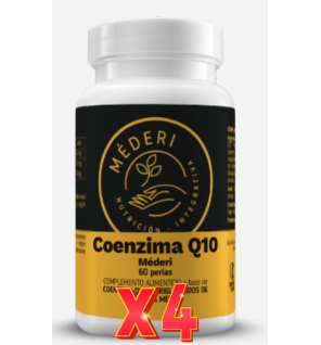 Pack de 4 unidades Coenzima Q10 60Cap. Mederi Nutricion Integrativa