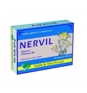 Nervil 60 Capsulas  Golden & Green