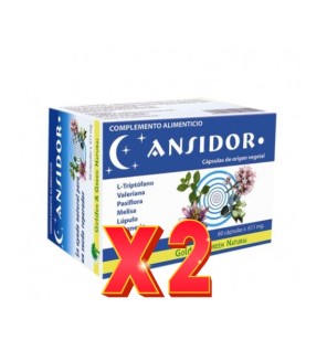 Pack de 2 unidades Ansidor 60 Capsulas Golden & Green