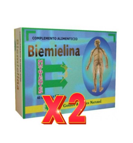 Pack de 2 unidades Biemielina 60 Capsulas Golden & Green