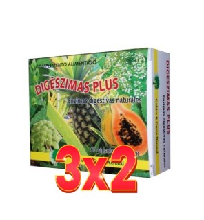 Pack de 3x2 unidades Digeszimas Plus 60 Capsulas Golden & Green
