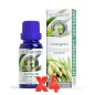Pack de 4 unidades Aceite Esencial Alimentario De Lemongrass Estuche Con Botella 15 Ml Marnys
