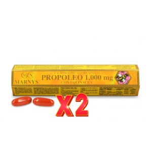 Pack de 2 unidades Propoleo 1000 Mg + Equinacea 30 Cápsulas Marnys