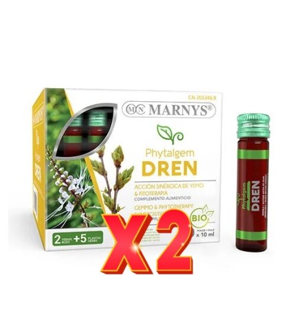 Pack de 2 unidades Phytalgem Dren 20 Viales Bio X 10 Ml Marnys