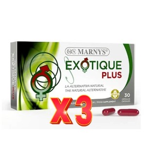 Pack de 3 unidades Exotique Plus 30 Cápsulas Marnys