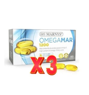 Pack de 3 unidades Omegamar 1200 60 Cápsulas Marnys