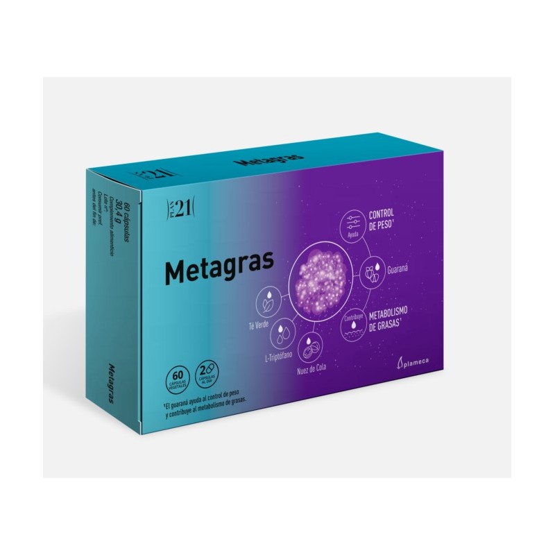 Metagras 60 Cápsulas Vegetales Plameca Metagras 60 Cápsulas Vegetales Plameca